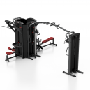 מגדל אימון 5 מכשירים במתקן אחד MP-T002 צבע בורדו